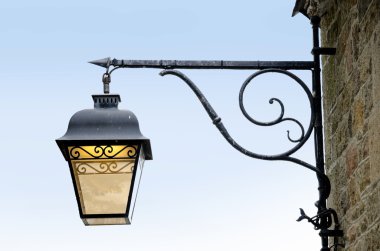 Mavi gökyüzü Vintage fener