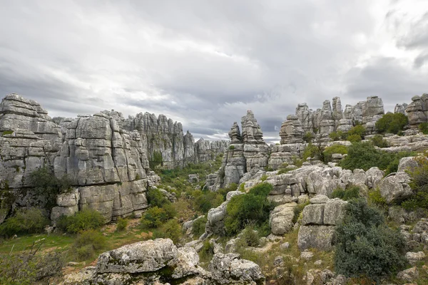 Limestone Rock formations in Antequera, Spain