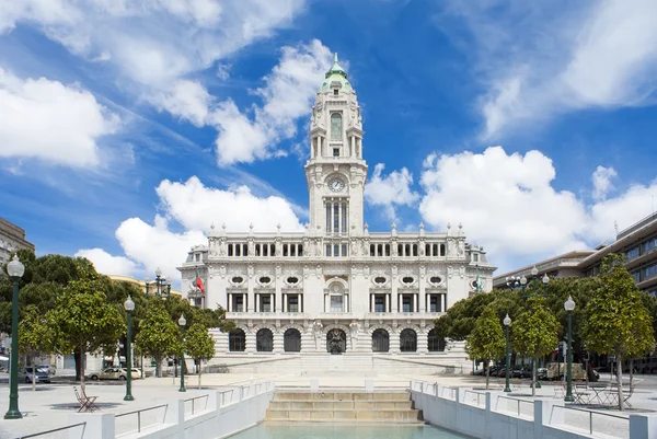 Câmara Municipal do Porto, Portugal — Fotografia de Stock