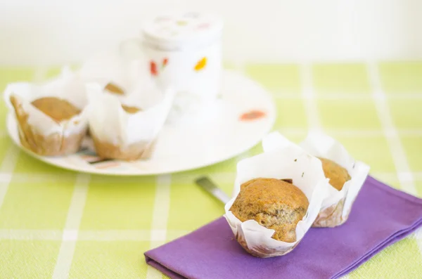 Homemade banana muffins — Stock Photo, Image