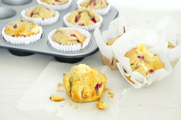 Strawberry muffins — Stock Photo, Image