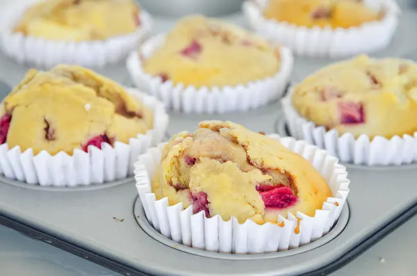 Strawberry muffins — Stock Photo, Image