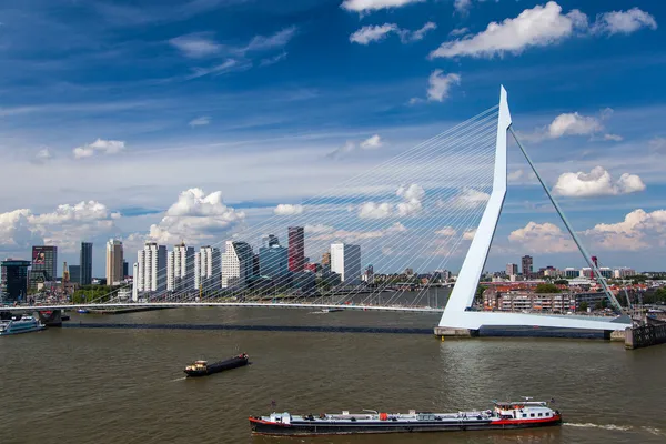 Міст Еразм у Роттердамі. Ліцензійні Стокові Зображення