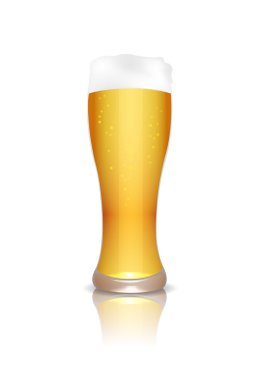 bardak bira yansıması ile