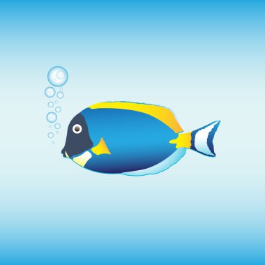 karikatür blue tang