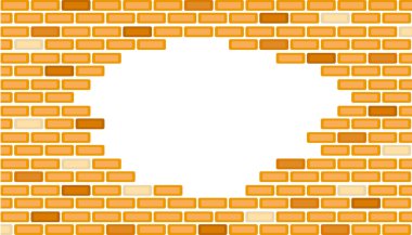 kırık tuğla duvar