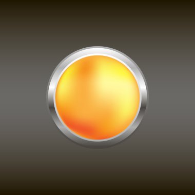 Turuncu metal düğme