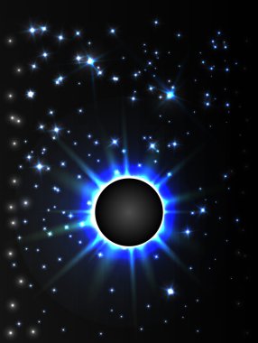 Mavi yıldızlı gökyüzü