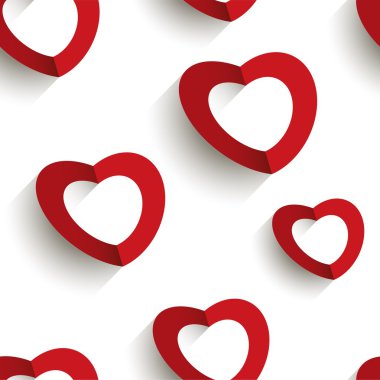 Kağıt kalpler sorunsuz arka plan