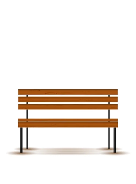 Bench with shadow — Stock Vector