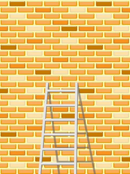 Mur et escalier sans couture en briques — Image vectorielle