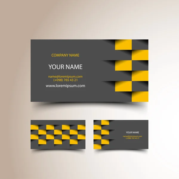 Set of modern business card's — Stock Vector