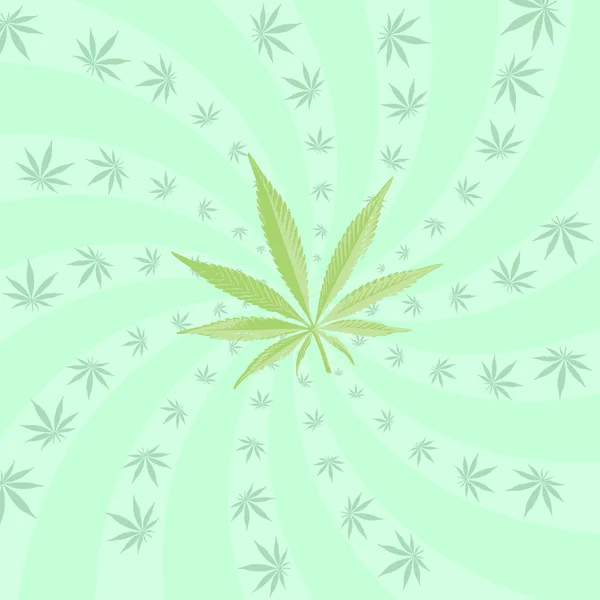 Profil de torsion du cannabis — Image vectorielle