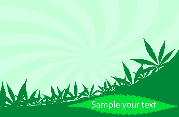Kannabisz keret — Stock Vector