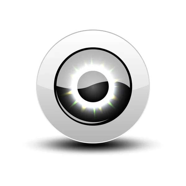 Dark eye icon — Stock Vector