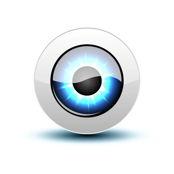 Blue eye icon — Stock Vector