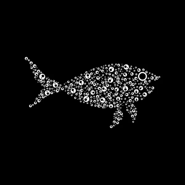Ryby se o mnoho míčů — Stockový vektor