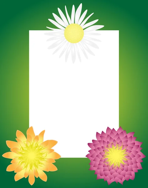 Flower frame — Stock Vector