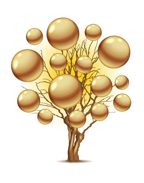 Μαργαριτάρι δέντρο για το σχέδιό σας — Διανυσματικό Αρχείο