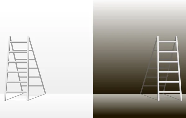 Escalera de aluminio — Vector de stock