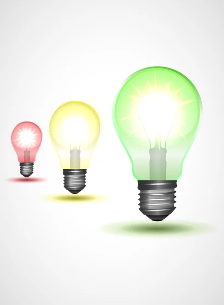 Trafikljus eller varicolored lampa — Stock vektor
