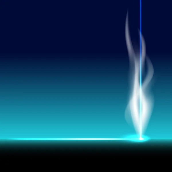 Лазерный резак, дым — стоковый вектор