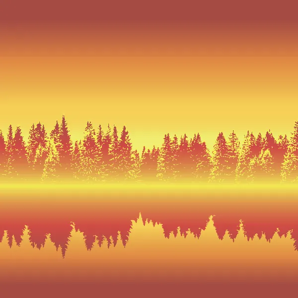 yansıma yatay sorunsuz ormanı