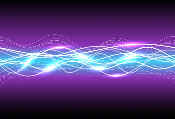 Luz mágica abstracta sobre púrpura — Archivo Imágenes Vectoriales