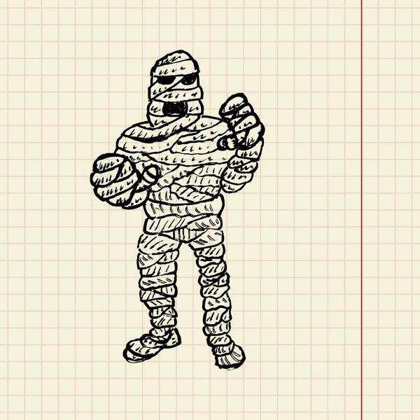 Mumie skica pro vaše desig — Stockový vektor