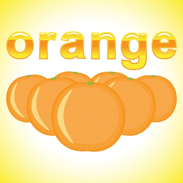 Verse sinaasappelen — Stockvector