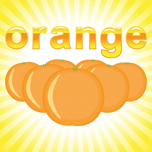 Frische Orangen — Stockvektor