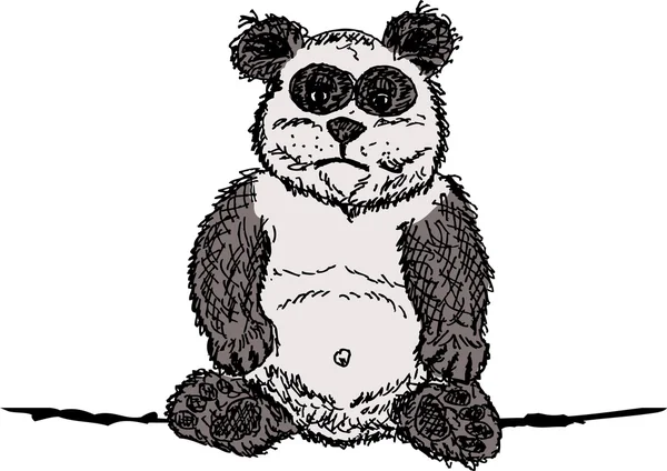 Panda schets voor uw ontwerp — Stockvector