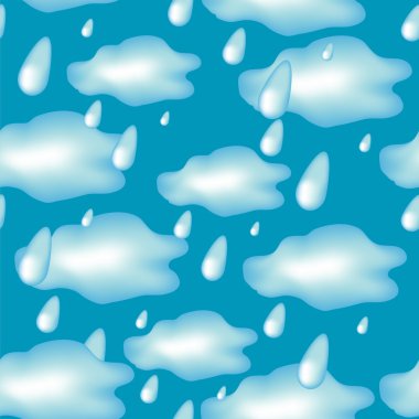 Yağmurlu bulutlar sorunsuz arka plan