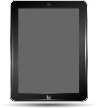 gölgeli gerçekçi izole dokunmatik pc