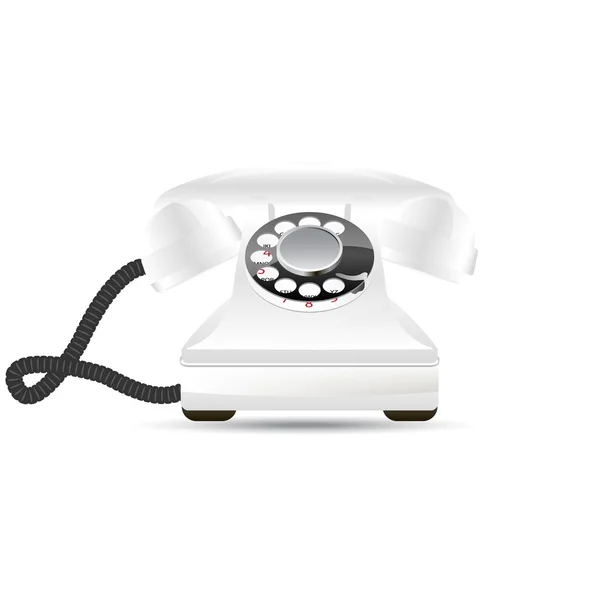 Glossy retro phone — Stock Vector