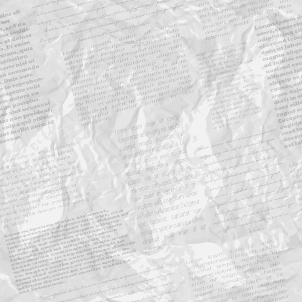Смятая страница газеты, бесшовный узор — стоковый вектор