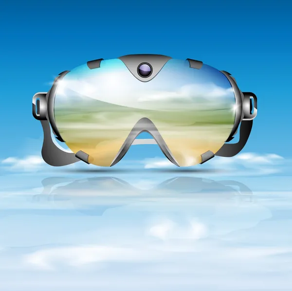 Kayak gözlüğü — Stok Vektör