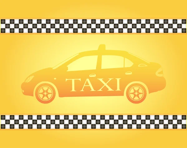 あなたの設計のためのタクシーのバナー — ストックベクタ