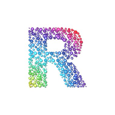 çemberi rainbow harf r