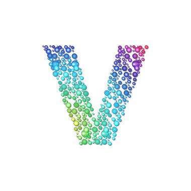 çemberi rainbow harf v