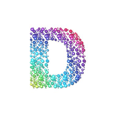 çemberi rainbow harf d