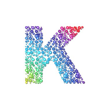 çemberi rainbow harf k
