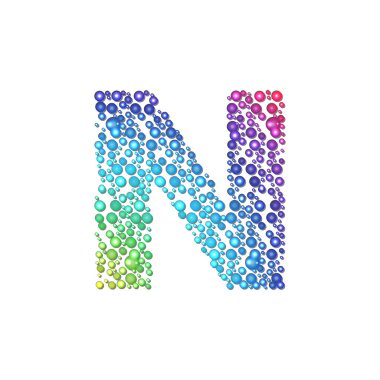 çemberi rainbow harf n