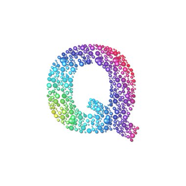 çemberi rainbow harf q