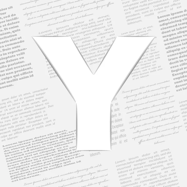 新聞のシームレスな背景のベクトル文字 y — ストックベクタ