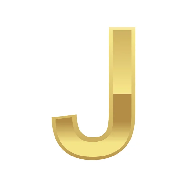 The letter J in gold — Stock Photo © zentilia #8292971