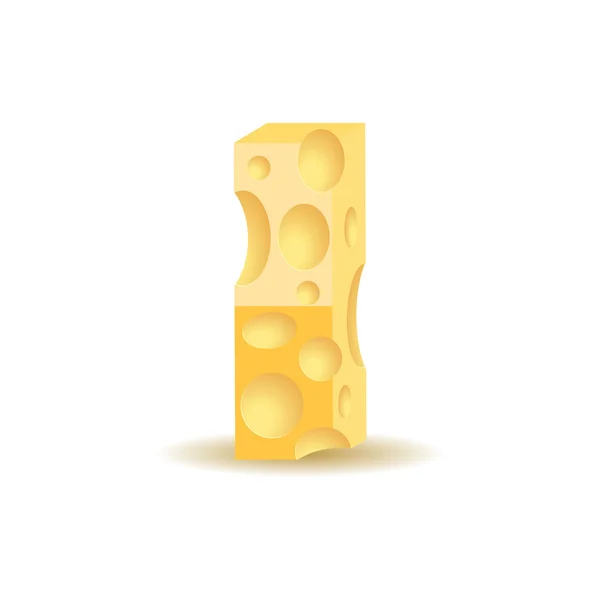 我做的奶酪的信 — 图库矢量图片