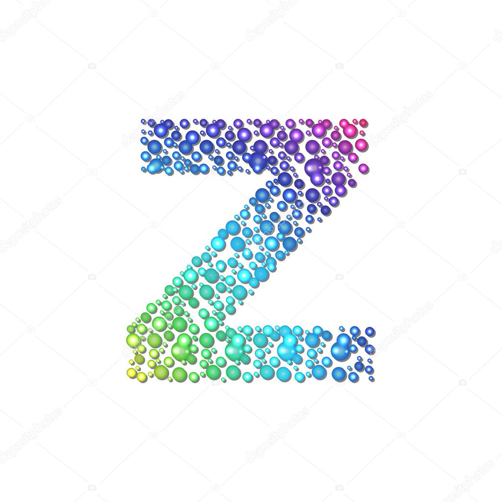 Circle rainbow letter Z — Stock Vector © 1001_holiday 43361515