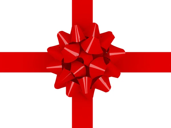 Red bow for present Stock Image