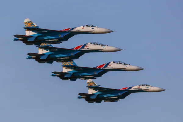 Su-27 Russian Knights — Stock Photo, Image